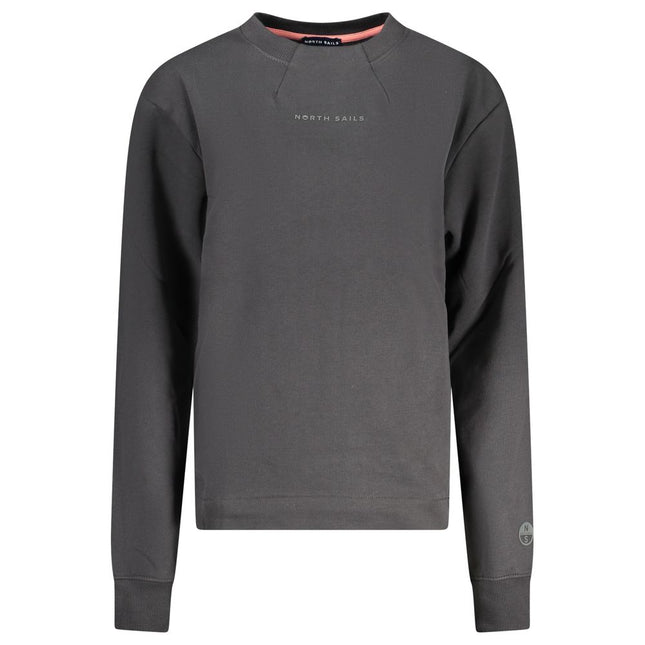 North Sails Black Cotton Women Sweatshirt North Sails