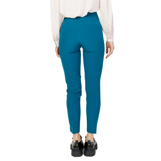 Hanny Deep Black Polyester Pants