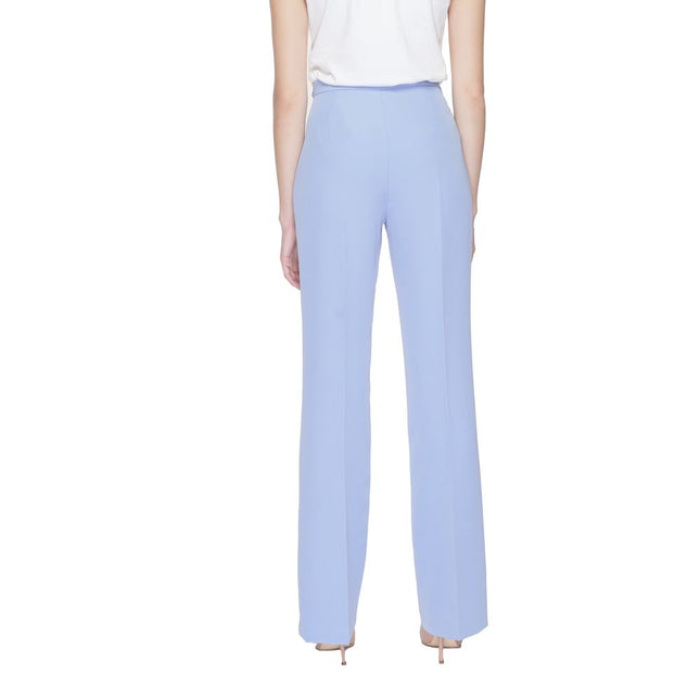 Silence Purple Polyester Casual Pants