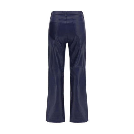 L'Agence Blue Cotton Casual Pants