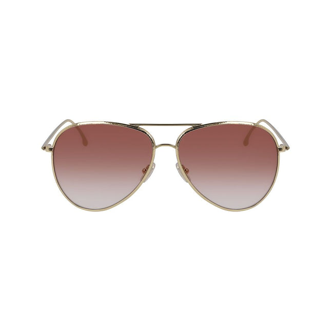 Victoria Beckham Gold Metal Sunglasses
