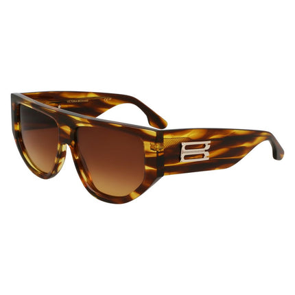 Victoria Beckham Brown Acetate Sunglasses