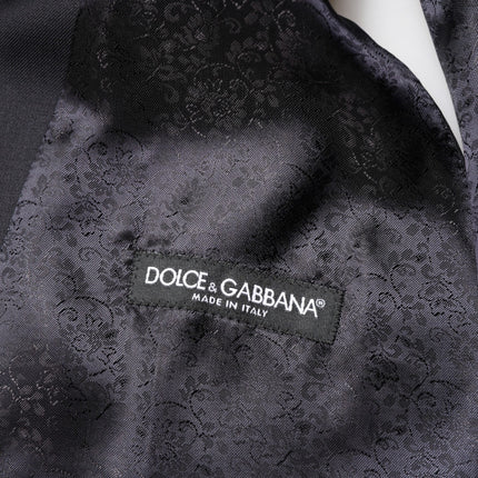 Dolce & Gabbana Black Wool Single Breasted 3 Piece Men Suit