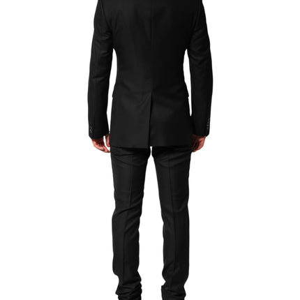 Dolce & Gabbana Black Embellished Single Breasted 2 Pc Suit