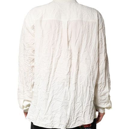 Dolce & Gabbana White Cotton Men Long Sleeves Men Shirt