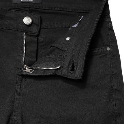 Dolce & Gabbana Black Cotton Stretch Skinny Denim Jeans