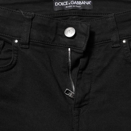 Dolce & Gabbana Black Cotton Casual Skinny Denim Jeans