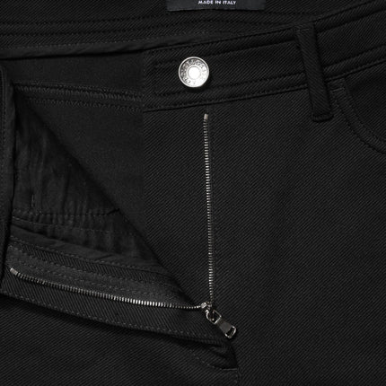 Dolce & Gabbana Black Nylon Stretch Skinny High Waist Pants