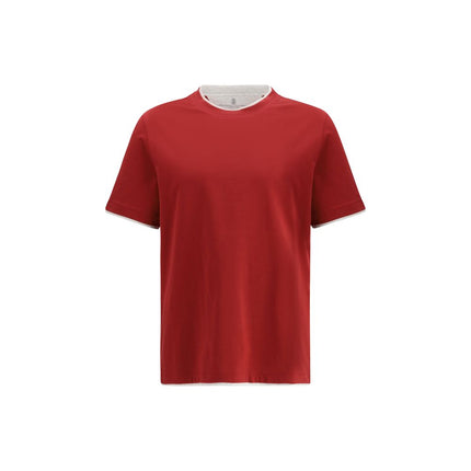 Brunello Cucinelli Multicolor Cotton T-Shirt