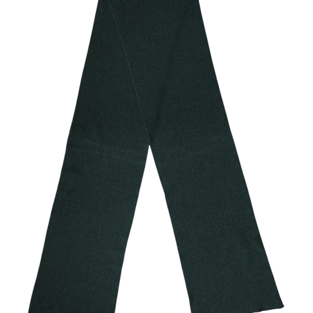 Dolce & Gabbana Green Cashmere Knitted Neck Wrap Shawl Scarf