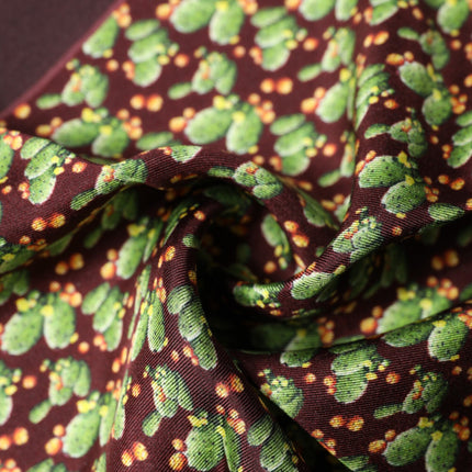 Dolce & Gabbana Brown Cactus Print Square Handkerchief Scarf
