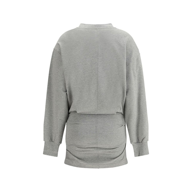 The Attico Gray Cotton Casual Dress