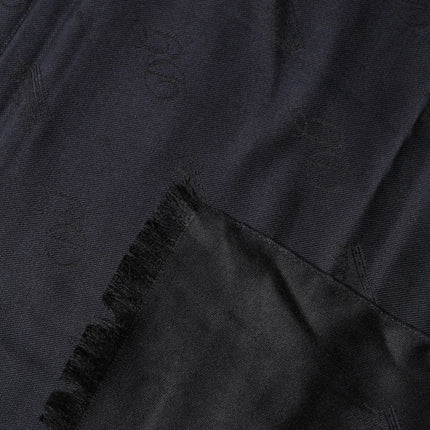 Dolce & Gabbana Black Lace Stole Silk NeckWrap Shawl Scarf