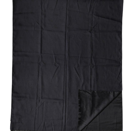 Dolce & Gabbana Black Lace Stole Silk NeckWrap Shawl Scarf