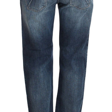 John Galliano Blue Wash Relaxed Fit Cotton Stretch Denim Jeans