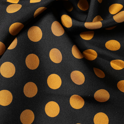 Dolce & Gabbana Black Polka Dot Square Handkerchief Scarf