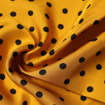 Dolce & Gabbana Orange Polka Dot Square Handkerchief Scarf