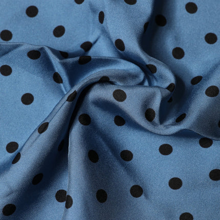 Dolce & Gabbana Blue Polka Dot Square Handkerchief Scarf