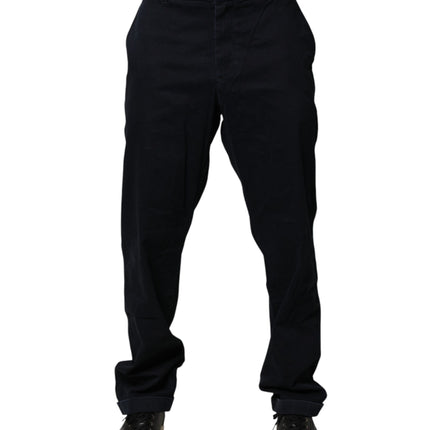 Harmont & Blaine Black Mid Waist Skinny Denim Trouser Jeans