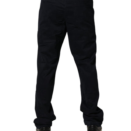 Harmont & Blaine Black Mid Waist Skinny Denim Trouser Jeans