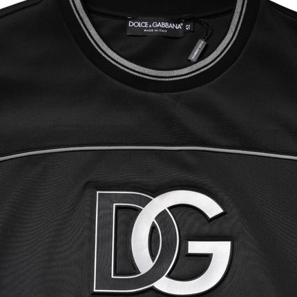 Dolce & Gabbana Black DG Logo Crew Neck Sweatshirt Sweater