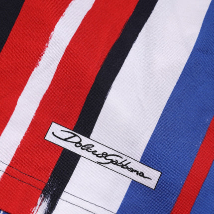 Dolce & Gabbana Multicolor Stripes Cotton Men Polo T-shirt
