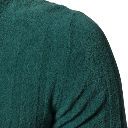Dolce & Gabbana Dark Green Cotton Blend Men Crew Neck T-shirt