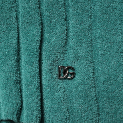 Dolce & Gabbana Dark Green Cotton Blend Men Crew Neck T-shirt