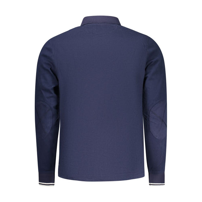 North Sails Blue Cotton Men Polo Shirt