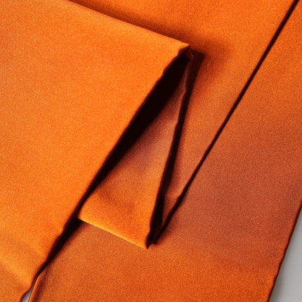 Dolce & Gabbana Orange Silk Fringes Neck Wrap Foulard Scarf