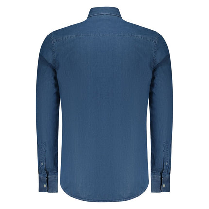 North Sails Blue Cotton Men Shirt
