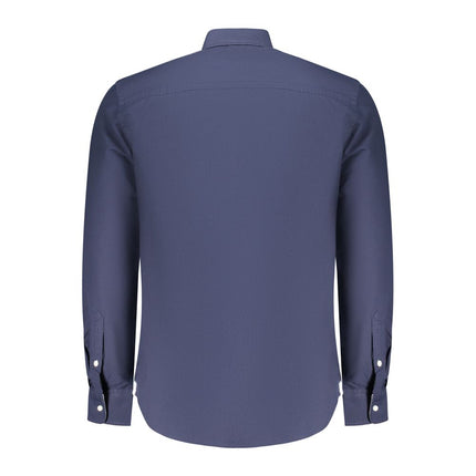 North Sails Blu Cotton Men Shirt