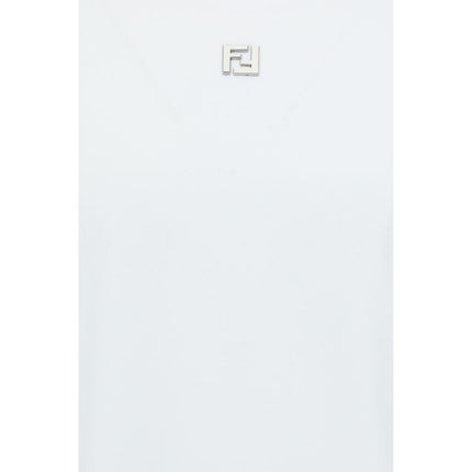 Fendi White Cotton T-Shirt