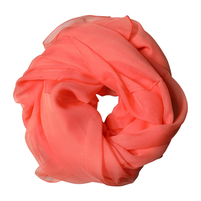 Dolce & Gabbana Orange Stole Silk Neck Wrap Shawl Men Scarf
