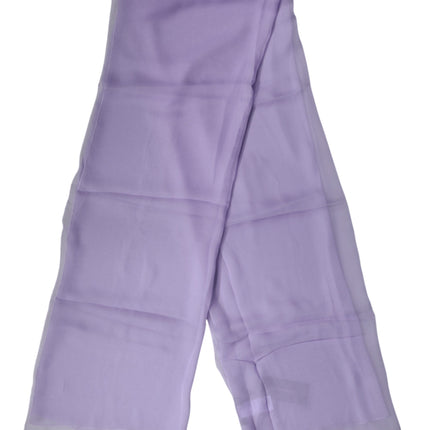 Dolce & Gabbana Purple Stole Silk Neck Wrap Shawl Men Scarf