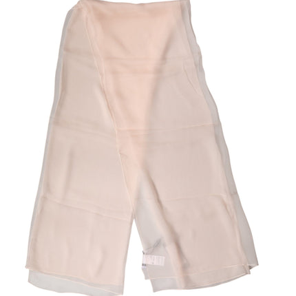 Dolce & Gabbana Light Pink Stole Silk Neck Wrap Shawl  Scarf