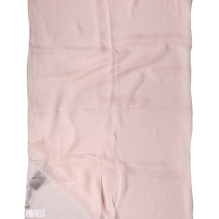 Dolce & Gabbana Light Pink Stole Silk Neck Wrap Shawl  Scarf