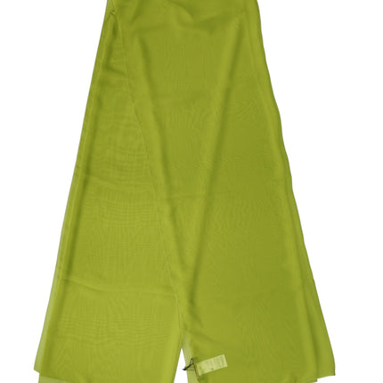 Dolce & Gabbana Green Polyester Stole Neck Wrap Shawl  Scarf