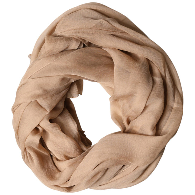 Dolce & Gabbana Brown Silk Stole Neck Wrap Shawl Men Scarf