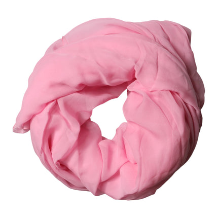 Dolce & Gabbana Pink Silk Sash Neck Wrap Shawl Men Scarf