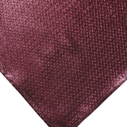 Dolce & Gabbana Metallic Pink Silk Square Foulard Scarf