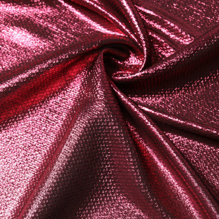 Dolce & Gabbana Metallic Pink Silk Square Foulard Scarf