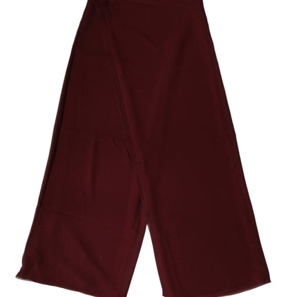 Dolce & Gabbana Maroon Silk Stole Neck Wrap Shawl Men 200cm x 130cm  Scarf