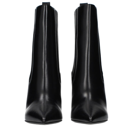 Valentino Garavani Black Leather Ankle Boots