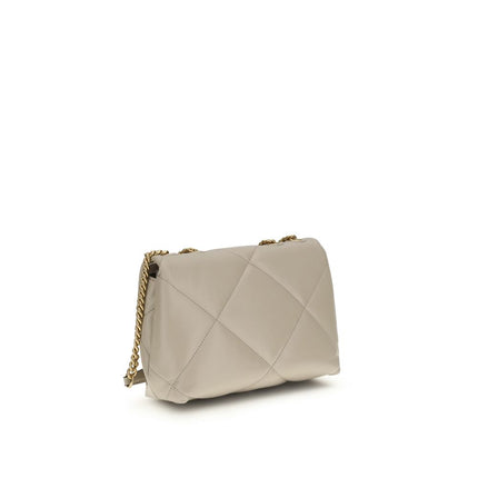 Tory Burch Beige Calf Leather Bos Taurus Shoulder Bag