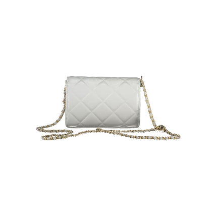 Mario Valentino Gray Polyurethane Women's Bag With Adjustable Chain Strap