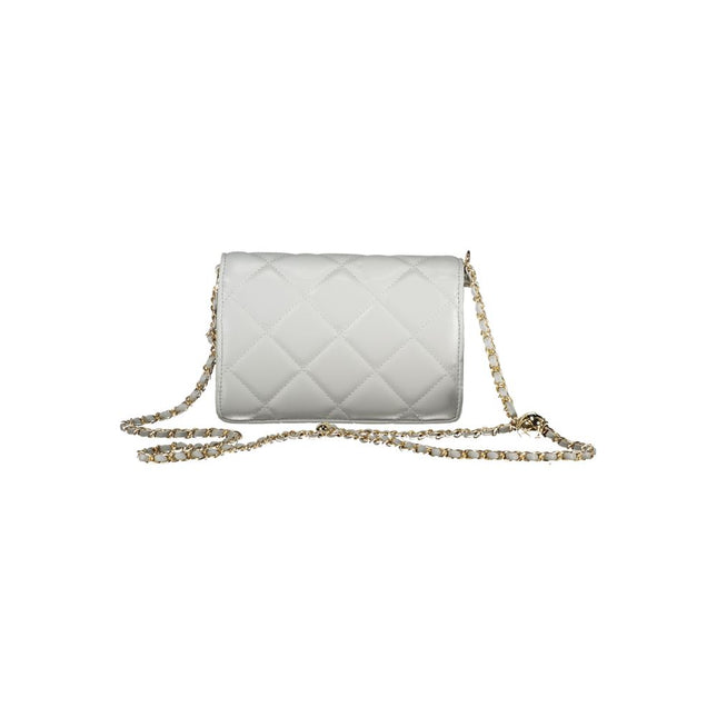 Mario Valentino Gray Polyurethane Women's Bag With Adjustable Chain Strap