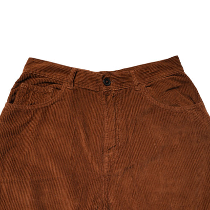 Jucca Brown Wide Leg High Waist Corduroy Denim Trouser Jeans