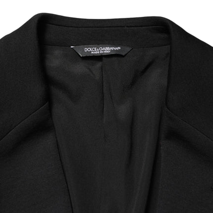 Dolce & Gabbana Black Wool Single Breasted 2 Button Blazer
