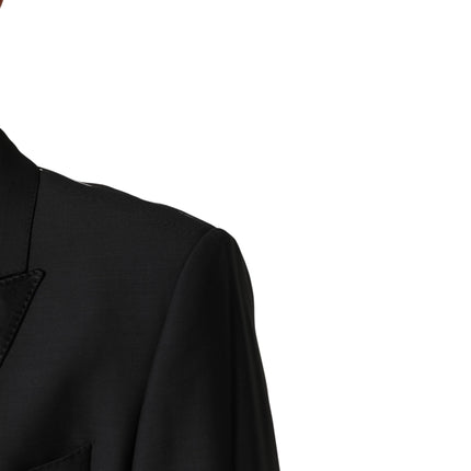 Dolce & Gabbana Black MARTINI Single Breasted Jacket Blazer